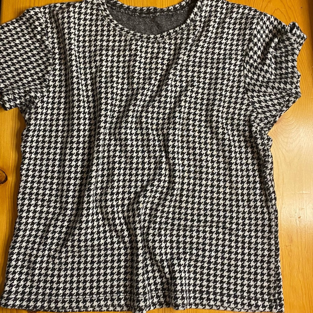 Black & White Checkered Tee